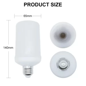 2021 New LED Dynamic Flame Effect Fire Light Bulb E27 E14 LED Corn Bulb Creative Flickering Emulation LED Lamp Light