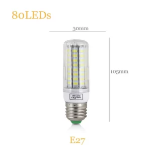 LED Corn Light Bulbs E27 Screw Base SMD 5730 7W 12W - 30W 45W Ultra Bright Home Chandelier Table Lamp 30 42 - 136 165LEDs 220V