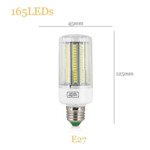 LED Corn Light Bulbs E27 Screw Base SMD 5730 7W 12W - 30W 45W Ultra Bright Home Chandelier Table Lamp 30 42 - 136 165LEDs 220V