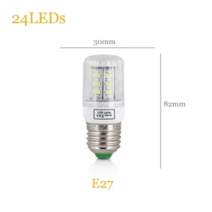 LED Corn Light Bulbs E27 Screw Base SMD 5730 7W 12W - 30W 45W Ultra Bright Home Chandelier Table Lamp 30 42 - 136 165LEDs 220V