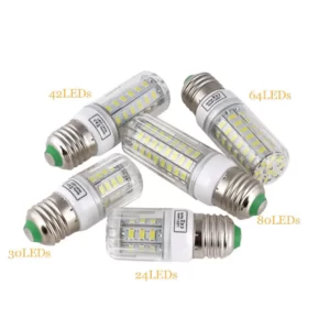 LED Corn Light Bulbs E27 Screw Base SMD 5730 7W 12W - 30W 45W Ultra Bright Home Chandelier Table Lamp 30 42 - 136 165LEDs 220V