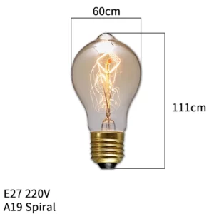 Dimmable Edison Light Bulb E27 40W 220V Retro Vintage Edison Bulb Incandescent Ampoule Bulbs Vintage Edison Lamp Retro Light