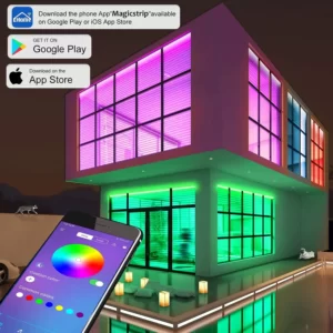 GOTUS USB 32.8ft LED Light Strips - 16 Million Colors Changing, Built-in Mic Music Mode, Smart Circuit Protection Lights Strip